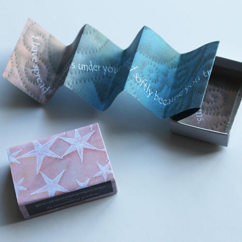 Poem Book in a Matchbox Adlestrop by Edward Thomas. Small Etsy UK