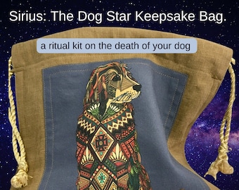 Sirius Dog Star Keepsake Bag, Bereavement Gift