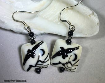 MAGICAL CROW EARRINGS