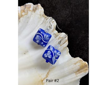 Yemaya Ocean Flower Earrings #2 - Middle Passage Tribute - Day of Healing Gift