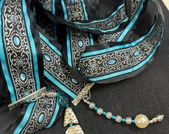 Pisces WEDDING HANDFASTING Cord, Tie the Knot, ribbon ceremony, silvery fish