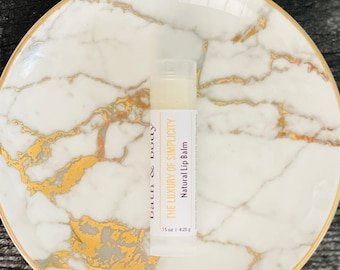 Natural Unscented Lip Balm: Vegetarian, Fragrance-Free Moisturizer