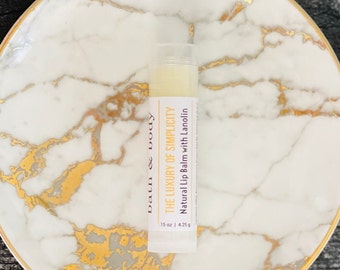 Lanolin Lip Balm Stick: Sheer Glossy Protective Butter