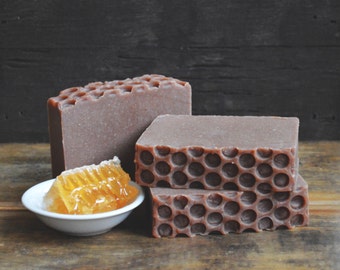 Golden Honey Soap | Beeswax + Goat Milk Handmade Soap, Handcrafted Cold Process Soap Bar, Homemade Honey Soap, Sweet Scented Soap, Soap Gift