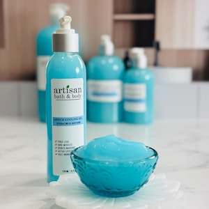 Blue Arnica Cooling Gel | Menthol & Camphor Plant-Based Gel with Peppermint and Aloe | Post-Workout Muscle and Sports Massage Gel