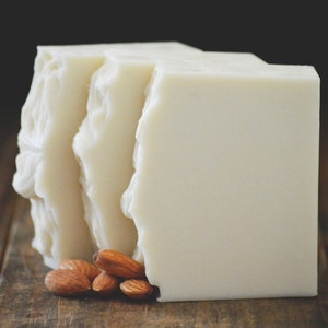 Honeymoon Soap | Bitter Almond Essential Oil Scented Soap w/ Coconut & Almond Milk | Nutty Scent | Gender Neutral Soap Bar Gift | Self Care