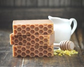 Bee Mine Soap | Oatmeal Milk and Honey Soap Lightly Scented w/ Woody Hints | No Coconut Oil Soap | Beer Soap | Suitable For All Skin Types
