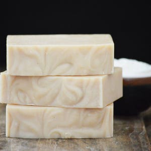 SilkCider Yogurt Soap, Unscented No Coconut Face & Body Wash Bar Nut Allergy Gentle Cleanser Travel Safe Shampoo Self Care Gift immagine 3