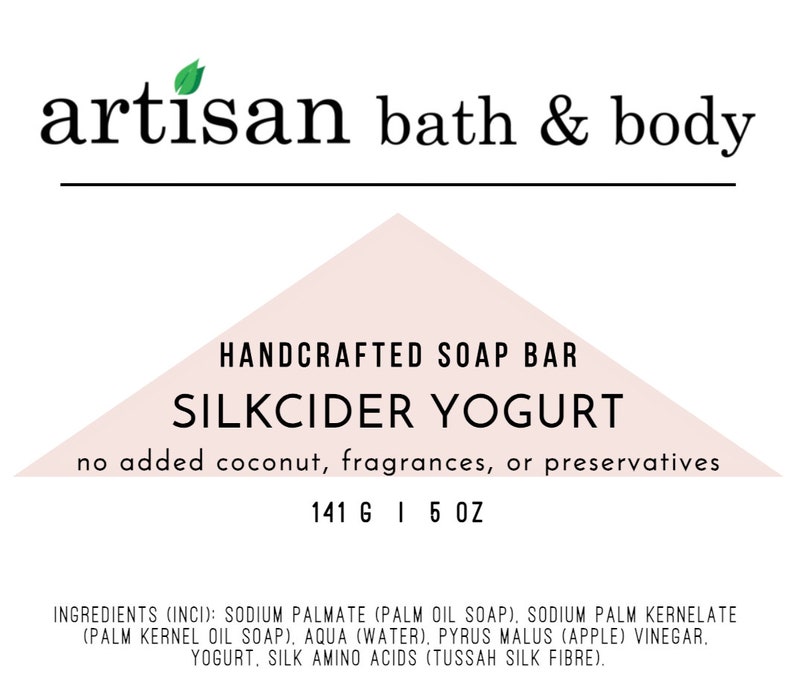 SilkCider Yogurt Soap, Unscented No Coconut Face & Body Wash Bar Nut Allergy Gentle Cleanser Travel Safe Shampoo Self Care Gift immagine 2