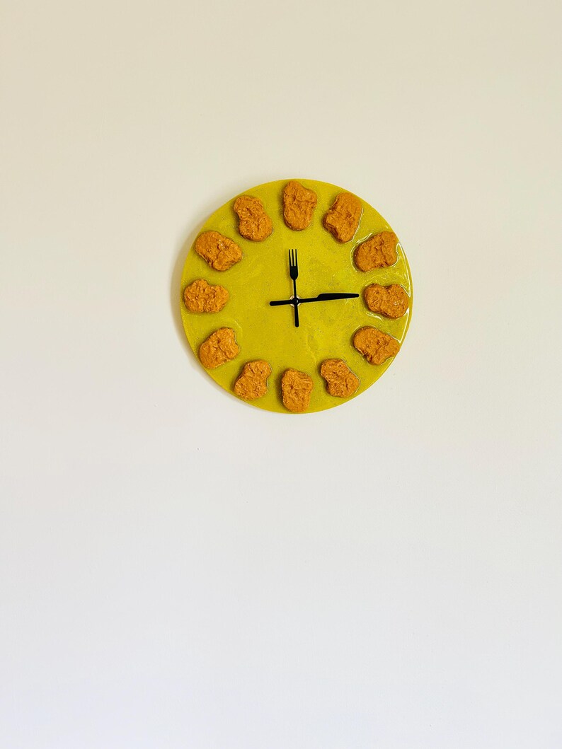 Chicken Nugget Wall Clock/dopamine Décor/fake Food/kitchen Décor/food ...