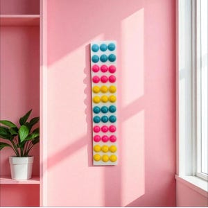 XXL Button Candy Wall Hanging/ Nostalgic/ Pop Art Resin Sculpture/ Dopamine Décor / Food Décor/ Wall Décor/ Fake Food/ 3D Candy Wall Art