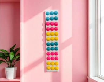 XXL Button Candy Wall Hanging/ Nostalgic/ Pop Art Resin Sculpture/ Dopamine Décor / Food Décor/ Wall Décor/ Fake Food/ 3D Candy Wall Art