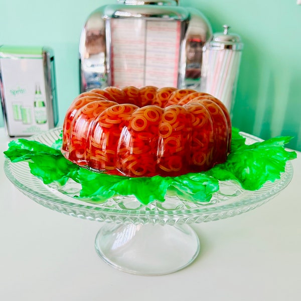 Spaghetti Aspic Gelatin Lamp/Mid Century/Atomic/Vintage/Retro/1950s/Dopamine Decor/Pop Art/ Retro Lamp/Vintage Lamp/Fake Food\Food Decor