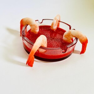 Shrimp Cocktail Aschenbecher/Funky/Skurril/Dopamin Dekor/Pop Art/Kitschig/Kitsch/Lustig/Seltsam/Speisedekor/Fake Food Bild 8