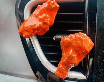 Hot Wing Car Vent Clip: Pop Art Food Decor - Life Size