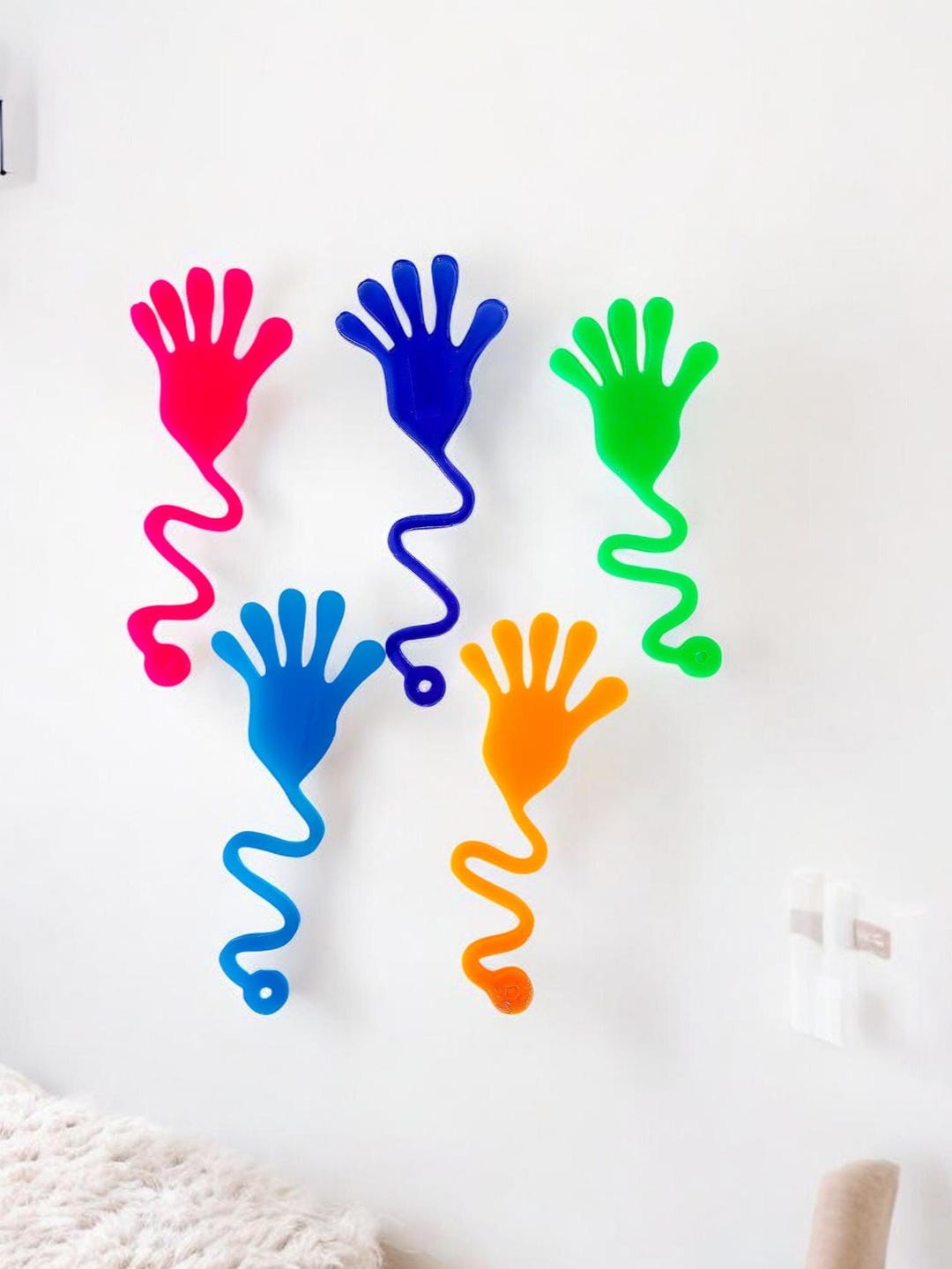 Jumbo Sticky Hand Wall Art/ Slappy Hand Dopamine Decor Eclectic