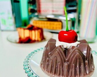 Mini Chocolate Jelly Cake Fake Food Dopamine Decor Quirky Funky