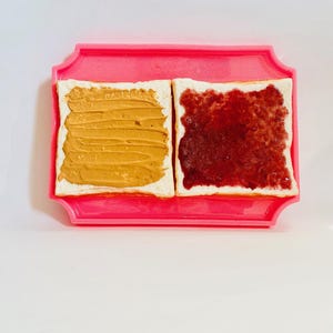Peanut Butter & Jelly Wall Hanging/ Dopamine Decor/ Maximalist Decor/ Fake Food/ Food Decor/ Pop Art/ Wall Sculpture/ Funky Decor/Fun Gift