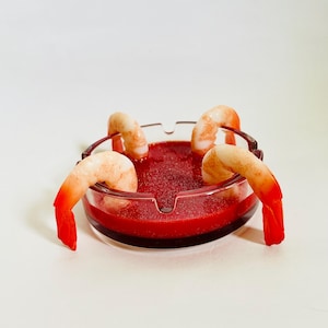 Shrimp Cocktail Aschenbecher/Funky/Skurril/Dopamin Dekor/Pop Art/Kitschig/Kitsch/Lustig/Seltsam/Speisedekor/Fake Food Bild 9