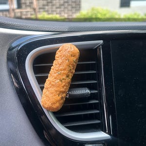 Mozzarella Stick Car Vent Clip/ Dopamine Decor/ Pop Art/ Fake Food/ Food Decor/ Car Decor/ Vent Clips/ Kitschy/ Funky