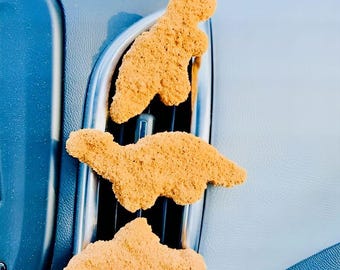 Dinosaur Chicken Nugget Car Vent Clip/ Dopamine Decor/ Pop Art/ Fake Food/ Food Decor/ Car Decor/ Vent Clips/ Kitschy/ Funky