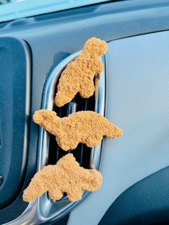 Dinosaur Chicken Nugget Car Vent Clip/ Dopamine Decor/ Pop Art