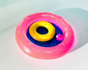 Kiddie Pool Aschenbecher / Dopamin Dekor / Flamingo / Pool / Funky / Pop Art