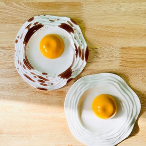 Giant Egg Wall Decor Jewelry Dish/Funky Dish/ Fake Food/ Food Decor/Kitchen Decor/Dopamine Decor/Pop Art/Quirky Decor/Kitschy Gift Idea