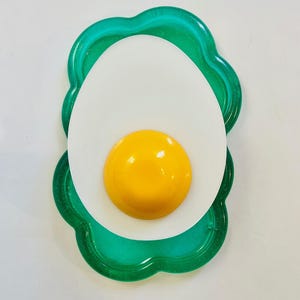 JUMBO Hard Boiled Egg Wall Art/ Dopamine Decor/ Maximalist Decor/ Fake Food/ Food Decor/ Pop Art/ Wall Sculpture/ Funky Decor/ Unique Gift