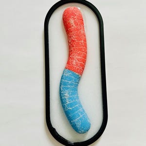JUMBO Sour Candy Worm Wall Art/ Dopamine Decor/ Maximalist Decor/ Fake Food/ Food Decor/ Pop Art/ Wall Sculpture/ Funky Decor/ Unique Gift