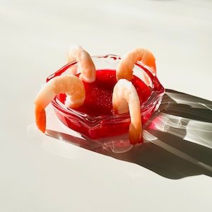 Shrimp Cocktail Aschenbecher/Funky/Skurril/Dopamin Dekor/Pop Art/Kitschig/Kitsch/Lustig/Seltsam/Speisedekor/Fake Food Bild 2