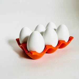 6 Egg Wall Hanging/ Dopamine Decor/ Maximalist Decor/ Fake Food/ Food Decor/ Pop Art/ Wall Sculpture/ Funky Decor/Fun Gift