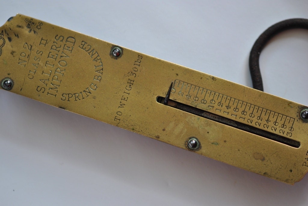 Peson Ancien Salter – Balance à Ressort De Poche – Pêche – Angleterre – Vintage
