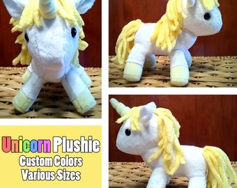 Unicorn Plushie - Custom Colors