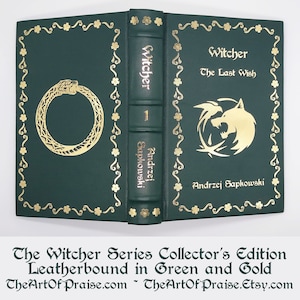 The Witcher Series Collector's Edition Leatherbound in Green and Gold