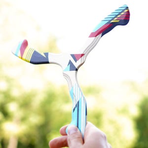 Returning Wooden Boomerang "Hurricane" for Beginners & Pros, Flying Toy, Boomerang for Kids and Adults, Lawn Games, Outdoor Toy Gift Idea