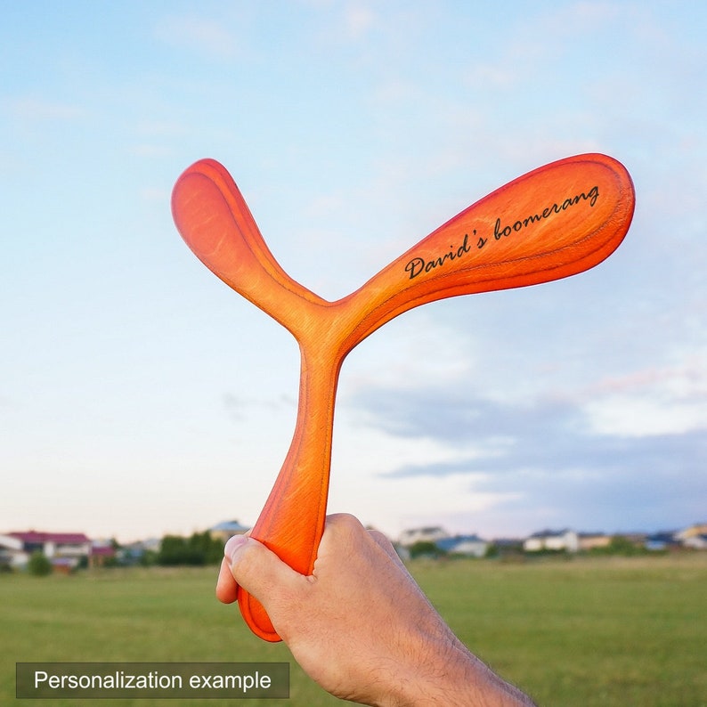 Boomerang Flying toy. Boomerangs game gifts Boomerang for Etsy