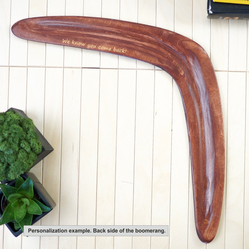 Boomerang Kangaroo Foot Returning wooden Etsy