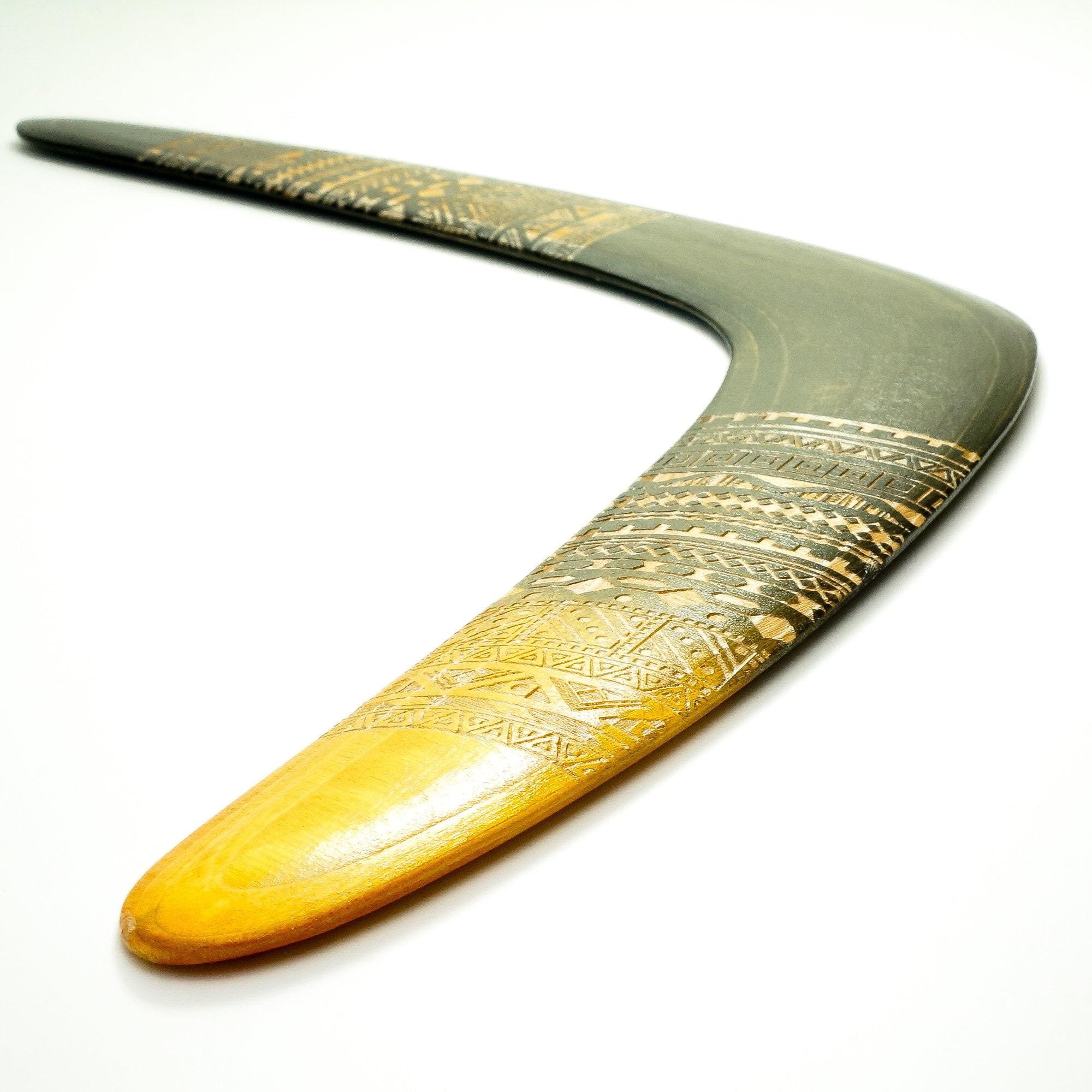 Aztec Ray Wooden Boomerang | Returning Outdoor Sport, 5th Anniversary ...