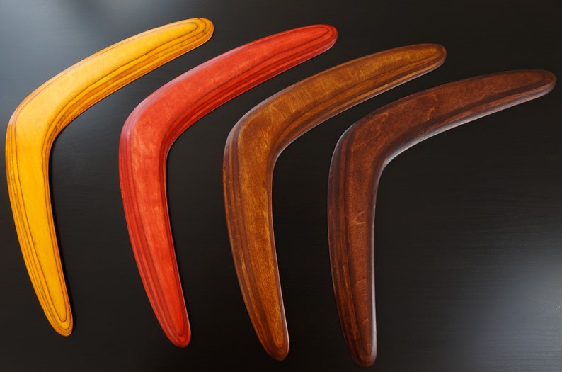 Boomerangs in Various Colors, Handmade returning boomerangs made of wood, Outdoor play, Sports & Outdoor Recreation image 7