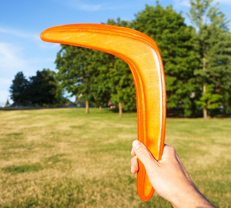 Boomerangs in Various Colors, Handmade returning boomerangs made of wood, Outdoor play, Sports & Outdoor Recreation image 6