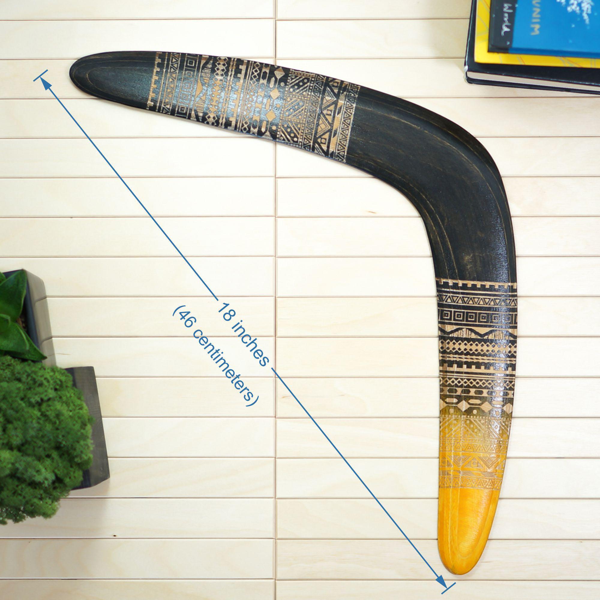 Aztec Ray Wooden Boomerang | Returning Outdoor Sport, 5th Anniversary ...