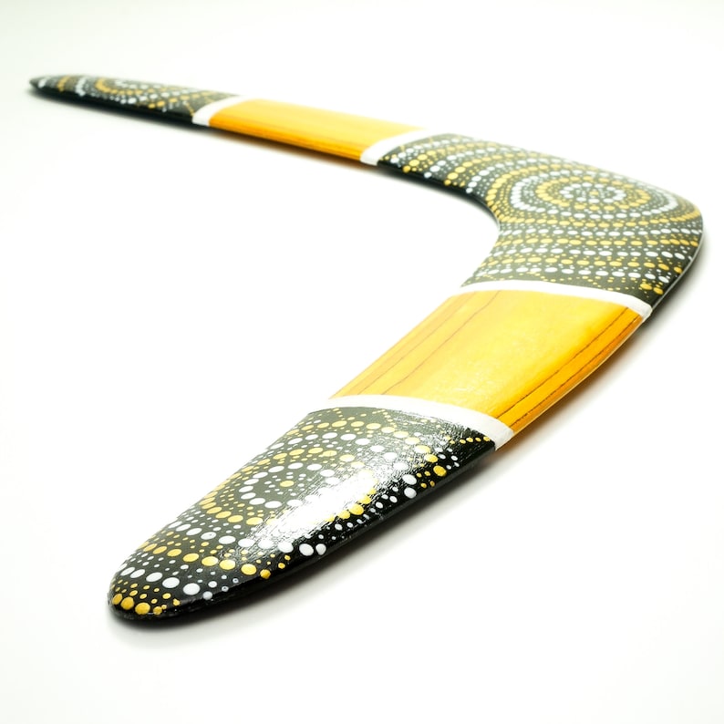 Boomerang Golden Sun, Outdoor Game, Personalized wooden boomerang, wooden gifts, Anniversary gift, Bumerang kaufen image 5