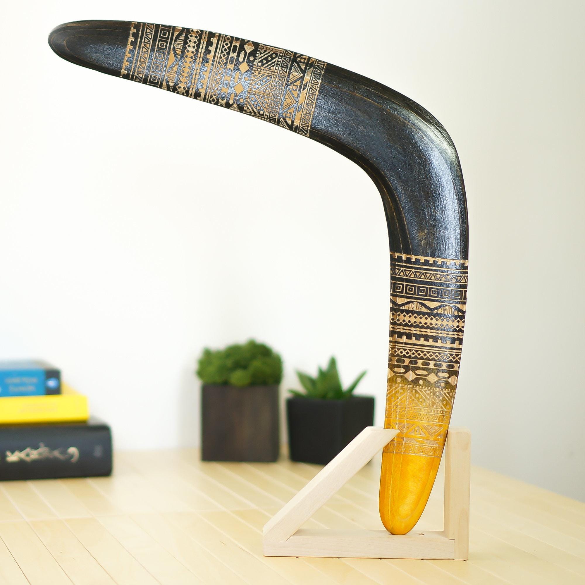 Aztec Ray Wooden Boomerang | Returning Outdoor Sport, 5th Anniversary ...