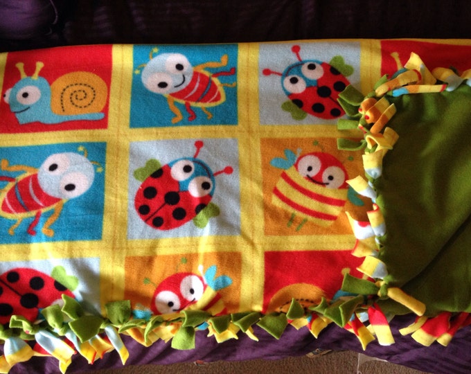 No Sew Doublesided Bug Baby Blanket Etsy