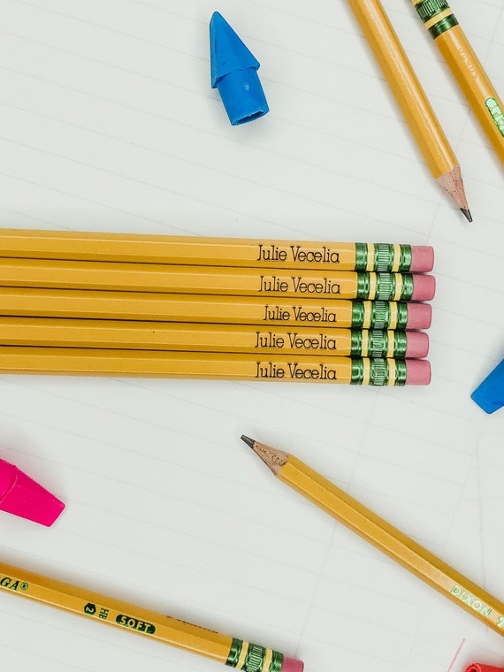 Personalized Pencils Back to School Supplies Classroom Etsy
