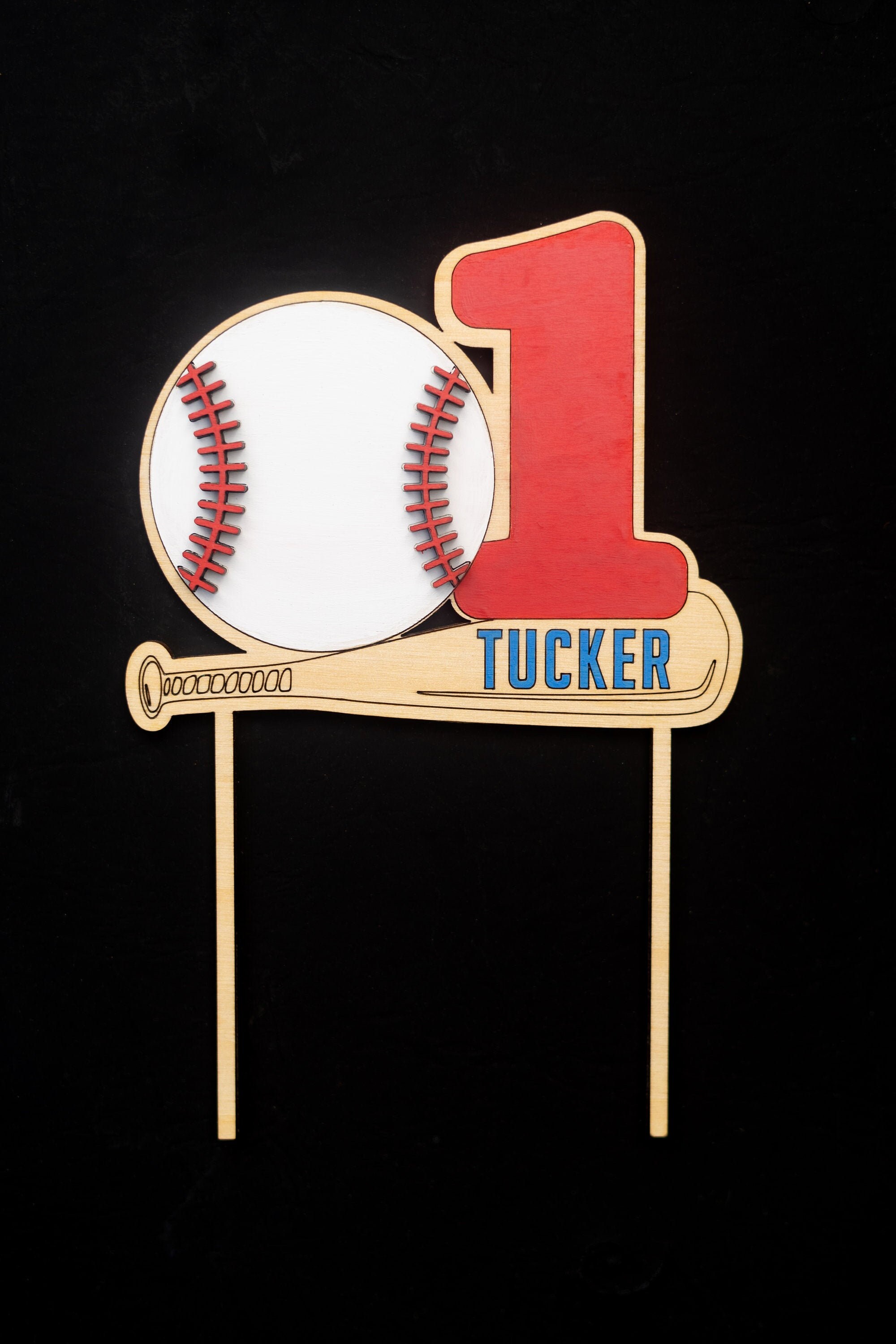 Erster Geburtstag Baseball Kuchen Topper Ein Jahr alt | Etsy