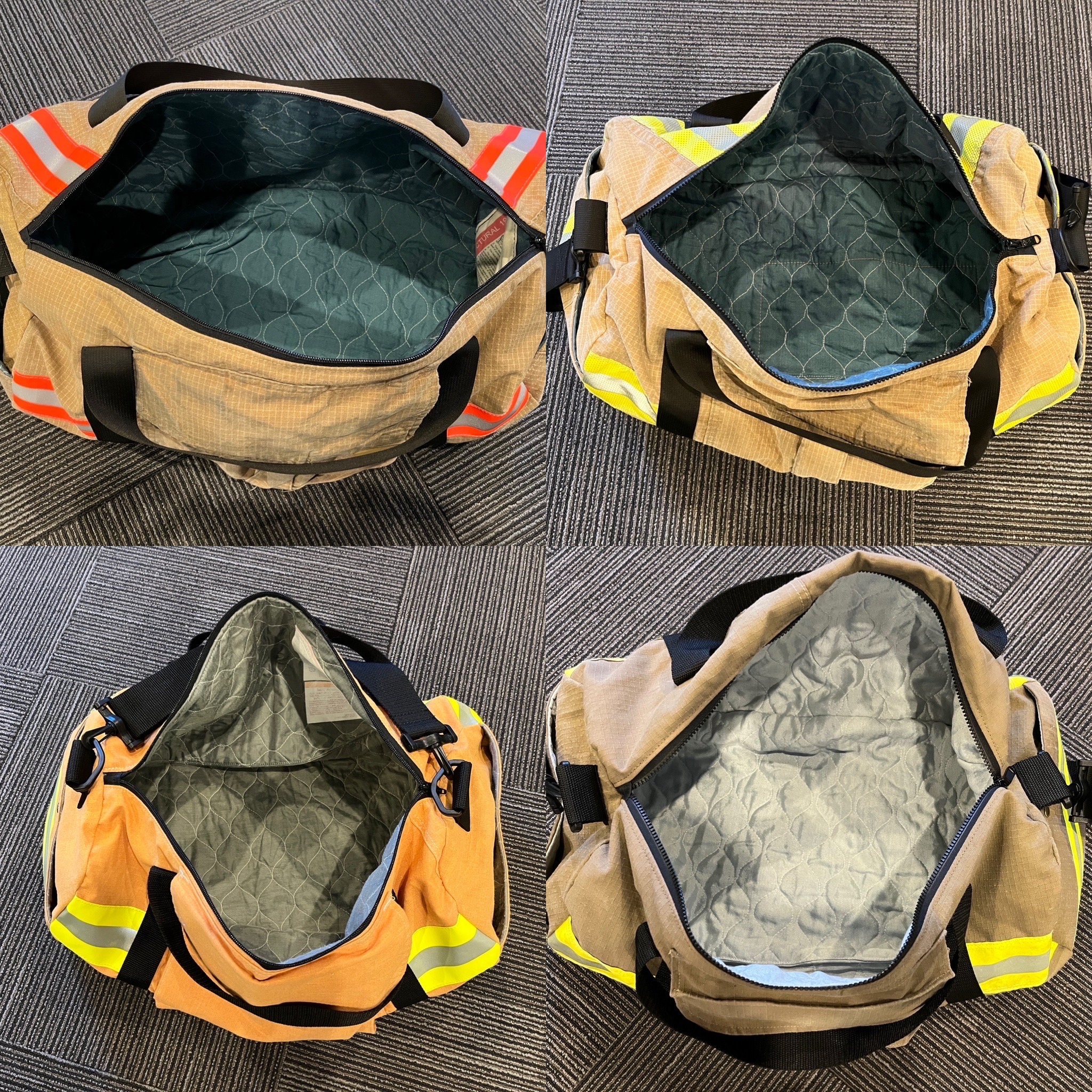 Firefighter Duffel Bag Made From Reclaimed / Recycled / Etsy