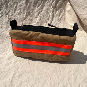 Firefighter Fire Turnout Gear Utility Tool Pouch, Toiletry Travel Bag, Dopp Kit
