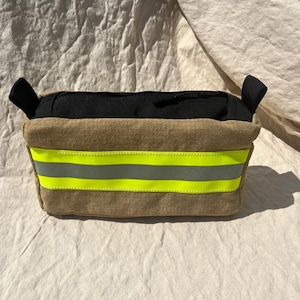 Firefighter Fire Turnout Gear Utility Tool Pouch, Toiletry Travel Bag, Dopp Kit